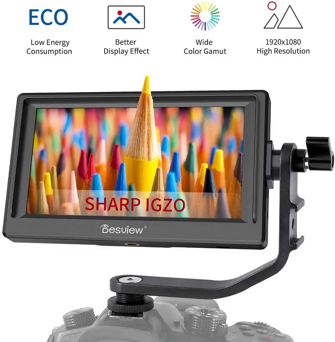 

Desview Mavo-P5 5.5" Camera Field Monitor, IGZO Screen 1920*1080 with 4K HDMI Input for DSLR-Camera-Field-Monitor