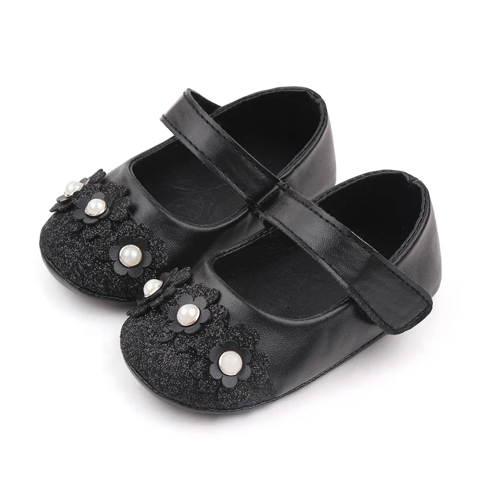 Newborn Baby Girl Shoes Toddler Leather Moccasins First Walker Casual Flower Loafers Infant Doll Shoes for Learning Walking Gift