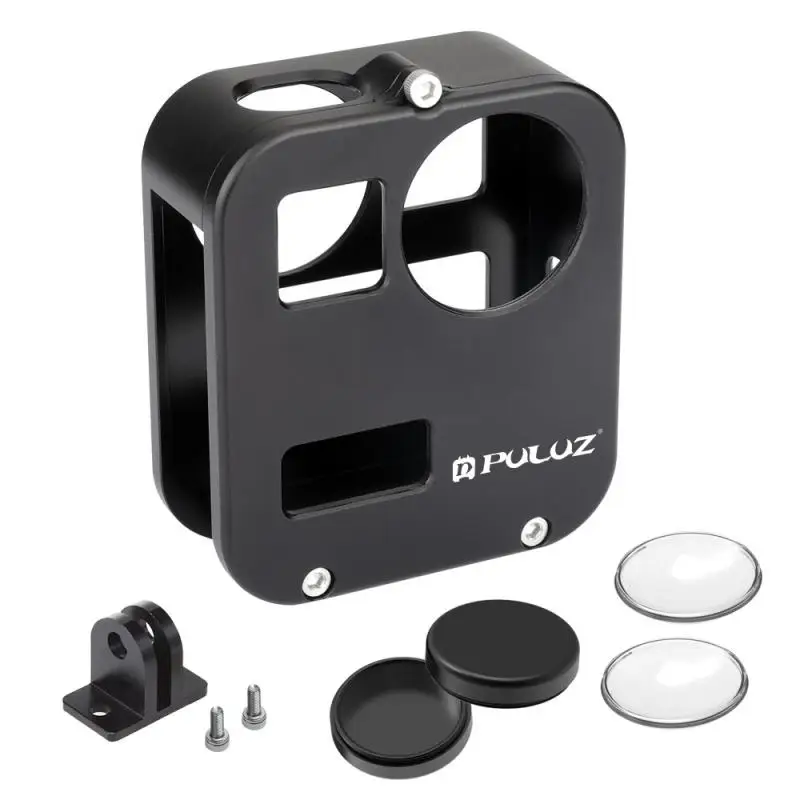 PULUZ корпус оболочка для GoPro Max(черный) CNC алюминиевый сплав Защитная клетка для спортивной камеры чехол