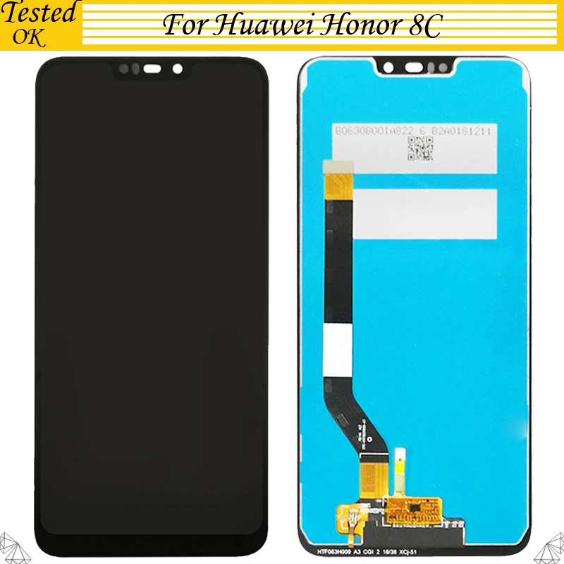

Tested OK For Huawei Honor 8C LCD Display Touch Screen Digitizer Assembly Honor 8C BKK-LX1 LX2 BKK-L21 LCD Screen Replacement