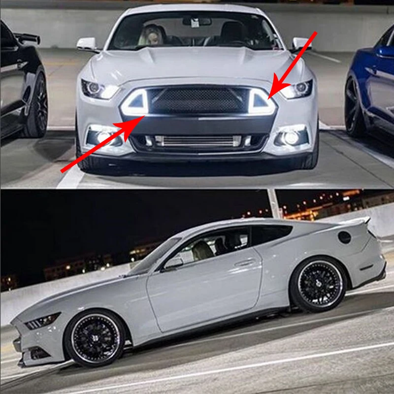 Решетки для переднего бампера двигателя Ford Mustang Modified RTR Style 2015 2016 2017|ford mustang|ford