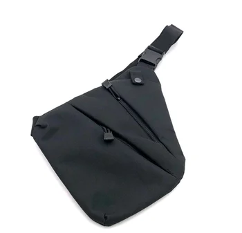 

Local stock Men Chest Bag Anti-Theft Sling Pack Charge Port Satchel Canvas Shoulder Bag