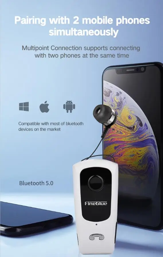 FineBlue F920 мини беспроводной Auriculares драйвер Bluetooth гарнитура звонки напоминают износ