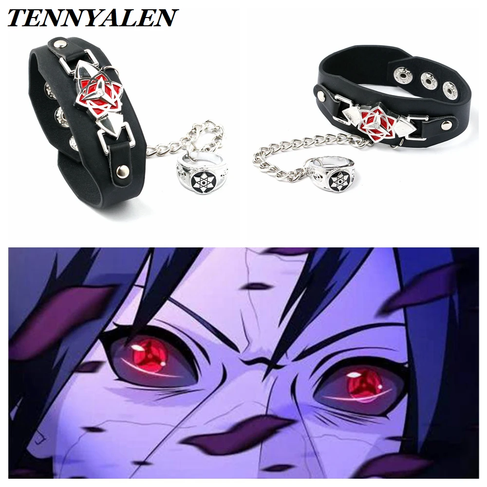 

Anime cosplay props Naruto Uchiha Itachi Sharingan cosplay bracelet Attack on Titan ring Japanese hot anime accessories jewelry