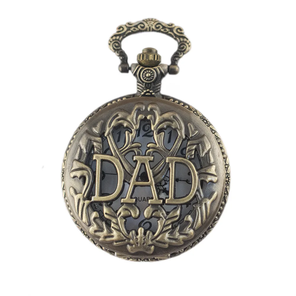 

Dad Large Pocket Watch Retro Necklace Quartz Pocket Watch Men And Women Lanyard Watch