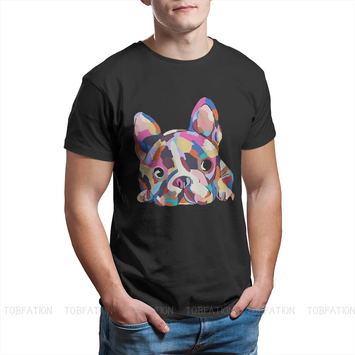 Maglietta Zoe Per Uomo Bulldog Francese Pet Dog Lover Camisetas Novità Maglietta Morbida Stampata Soffice