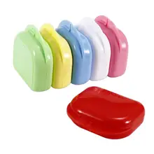 Dente retentor chaves protetor bucal dentadura armazenamento caso recipiente caixa multi cor caixa de armazenamento caixa de dentadura