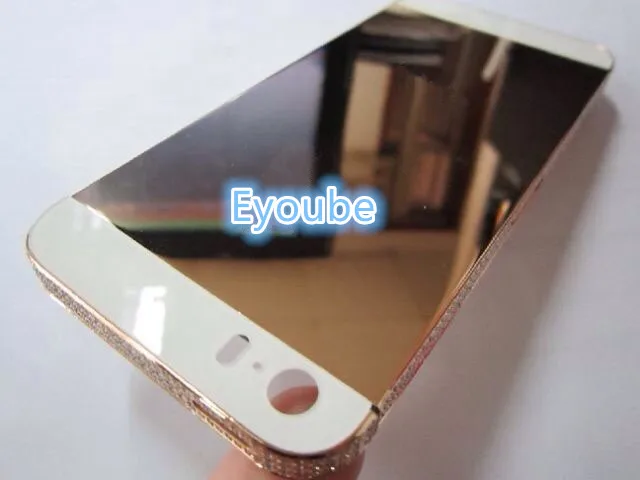 Новинка 2020 Золотой/розовое золото/Платиновый корпус для Iphone5 5S SE Золотая обшивка