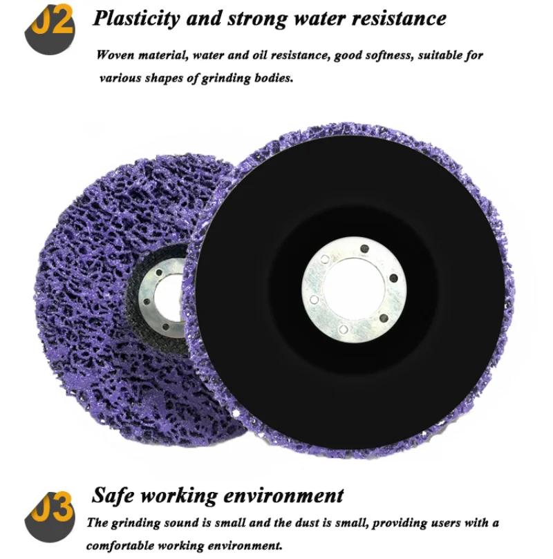 2/5pcs 125mm Grind Disc Abrasive Wheel Paint Rust Remover Poly Strip Disc for Angle Grinder Clean Polish Metal Motorcycles Car