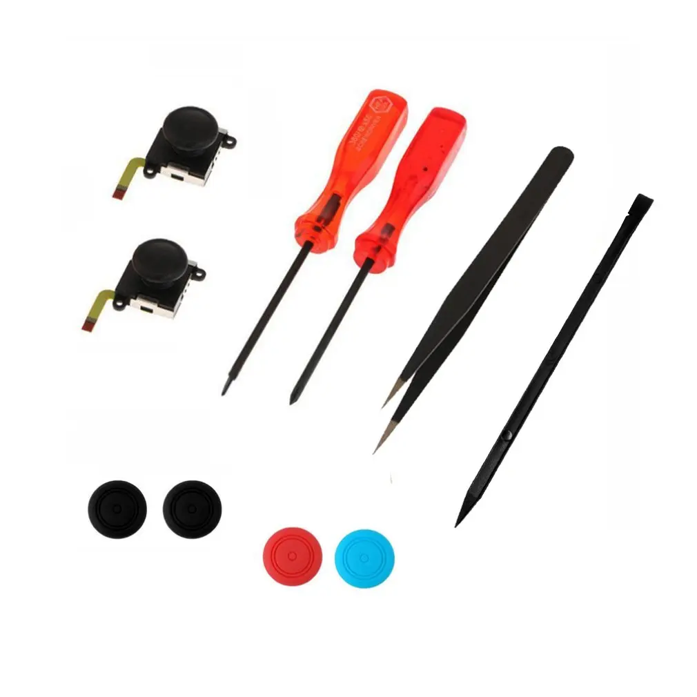 

Ns-010 Double Rocker Set 10 Piece Set Prettyia 10Pack Replacement Analog 3D Button Stick Joystick Rocker Controller