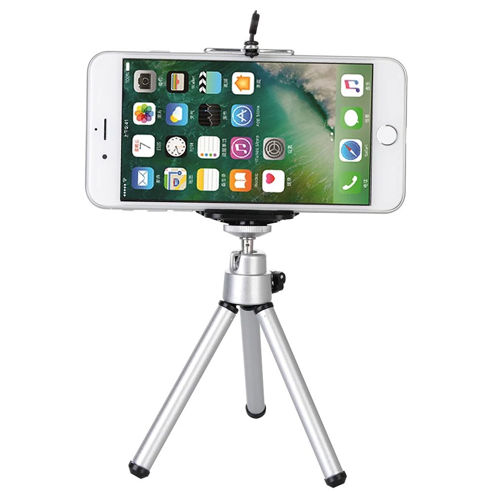 Tripods tripe cellular phone camera mobile holder monopod stand clip aluminium extension tripod for phone trip celular (2)