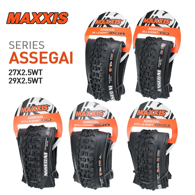 MAXXIS ASSEGAI-Pneus VTT Pliants Sans Chambre à Air, 27.5/29 Pouces, 60  Tpi, 3CG, esse, Vélo de Montagne, 27.5, 2.5, 255,29x2.6, Speed  DstressTubeless