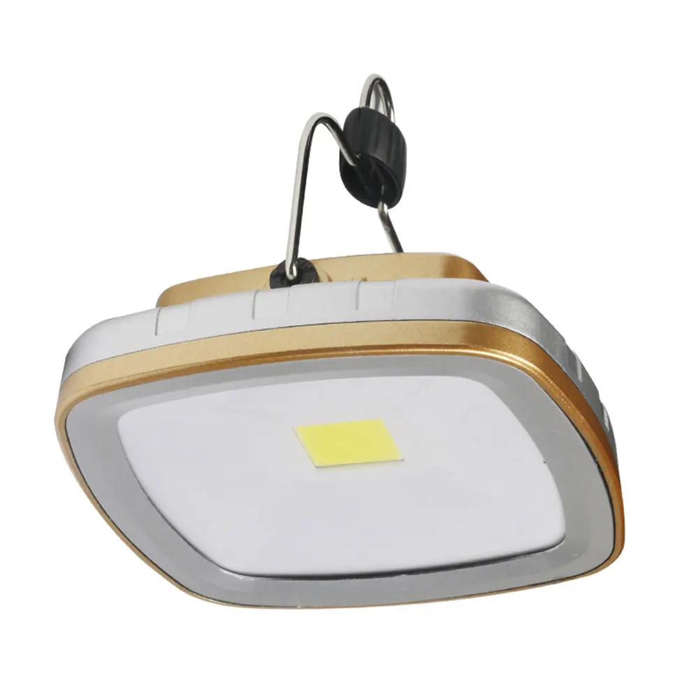 Protable Outdoor 10W COB Solar Lanterns LED Tent Camping Lamp USB Flashlight Rechargeable Tent Light Hanging Hook Lamp