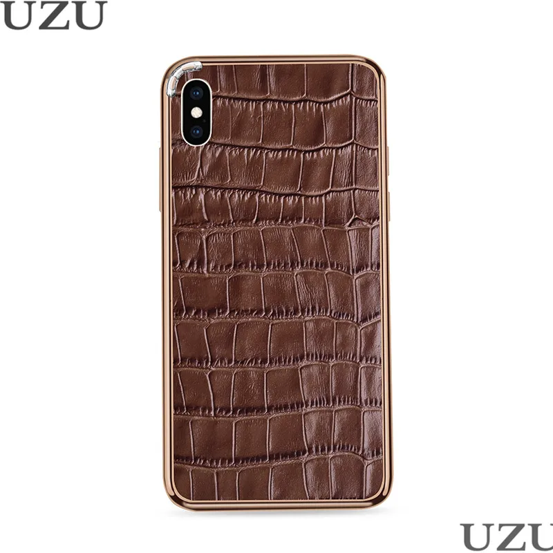 Чехол из натуральной крокодиловой кожи для iphone 6 6S 7 8 Plus X XR с металлической рамкой, матовый чехол для iphone 11 Pro XS Max etui