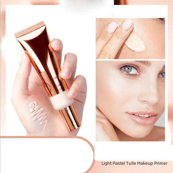 

Light pastel Base Makeup Foundation Liquid Primer Moisturizer Waterproof Whitening Concealer Brighten Long lasting Cosmetic