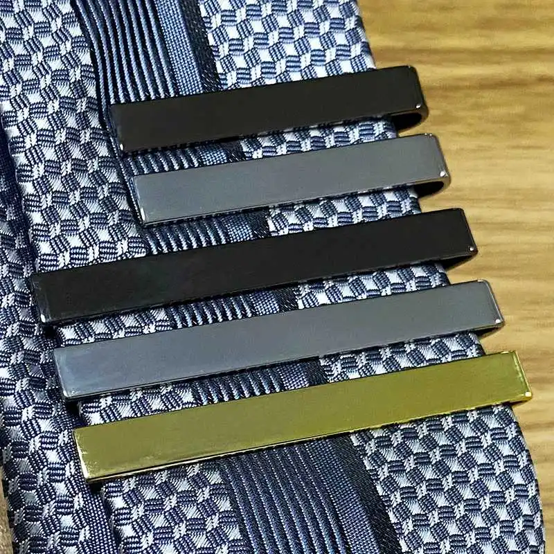 Tie Clip Fashion Style Ties for Men Metal Tone Simple Bar Clasp Practical Necktie Accessories Pin Mens Collar | Украшения и