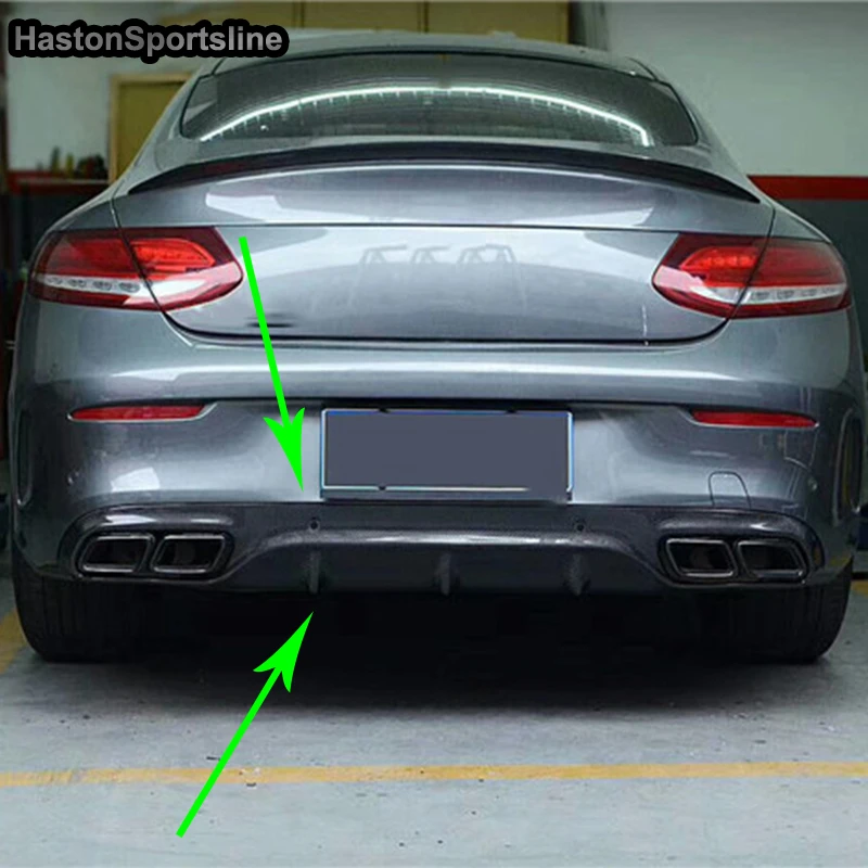 Для Mercedes Benz W205 C63 AMG 2 двери купе комплект задней части кузова бампер диффузор 2015 2016