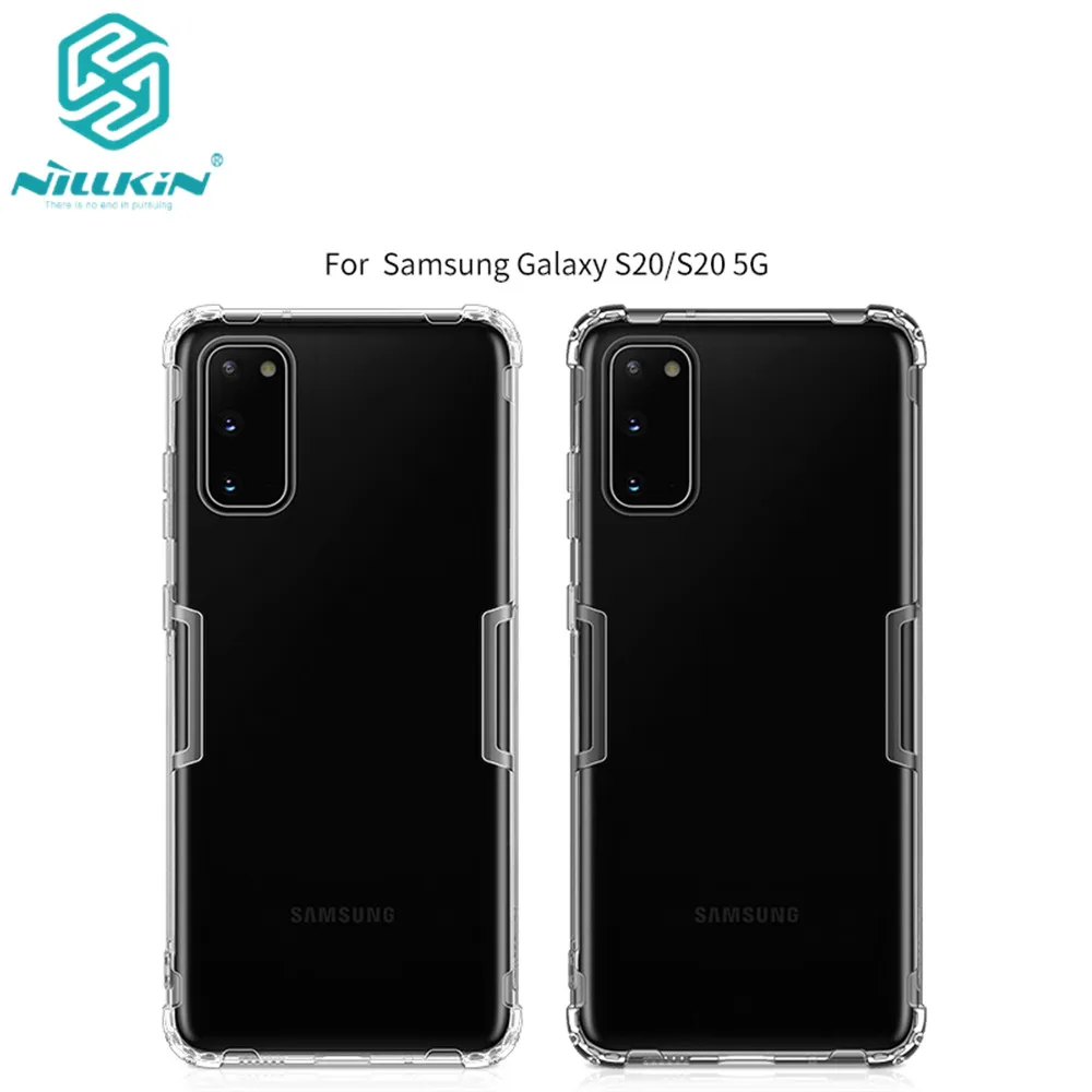 Чехол из ТПУ для Samsung Galaxy S20 Nillkin nature прозрачный мягкий силиконовый защитный чехол