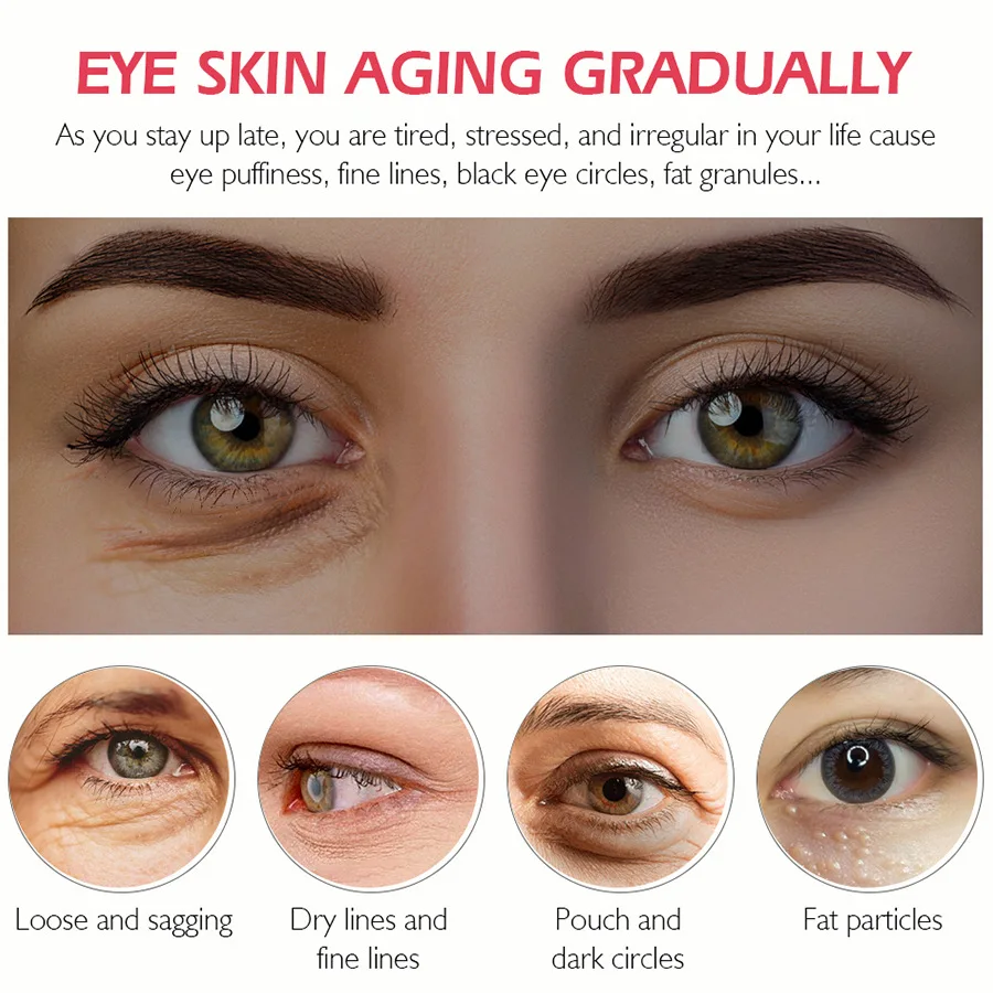 VIBRANT GLAMOUR Serum Protein Eye Cream Lifting Firming Skin Anti Aging Wrinkle Remover Dark Circles Against 5