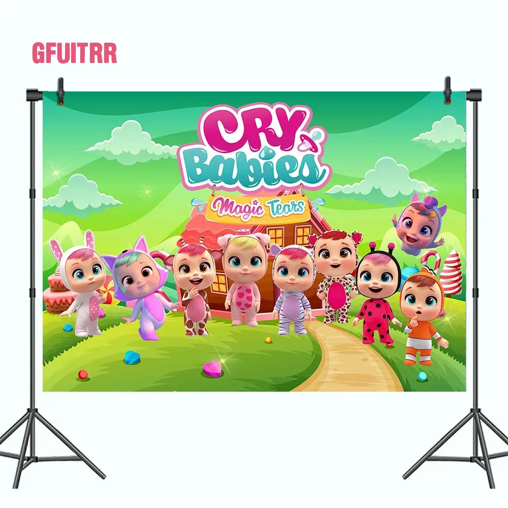 GFUITRR плаккий магический фон для фотосъемки слезы детский на день рождения