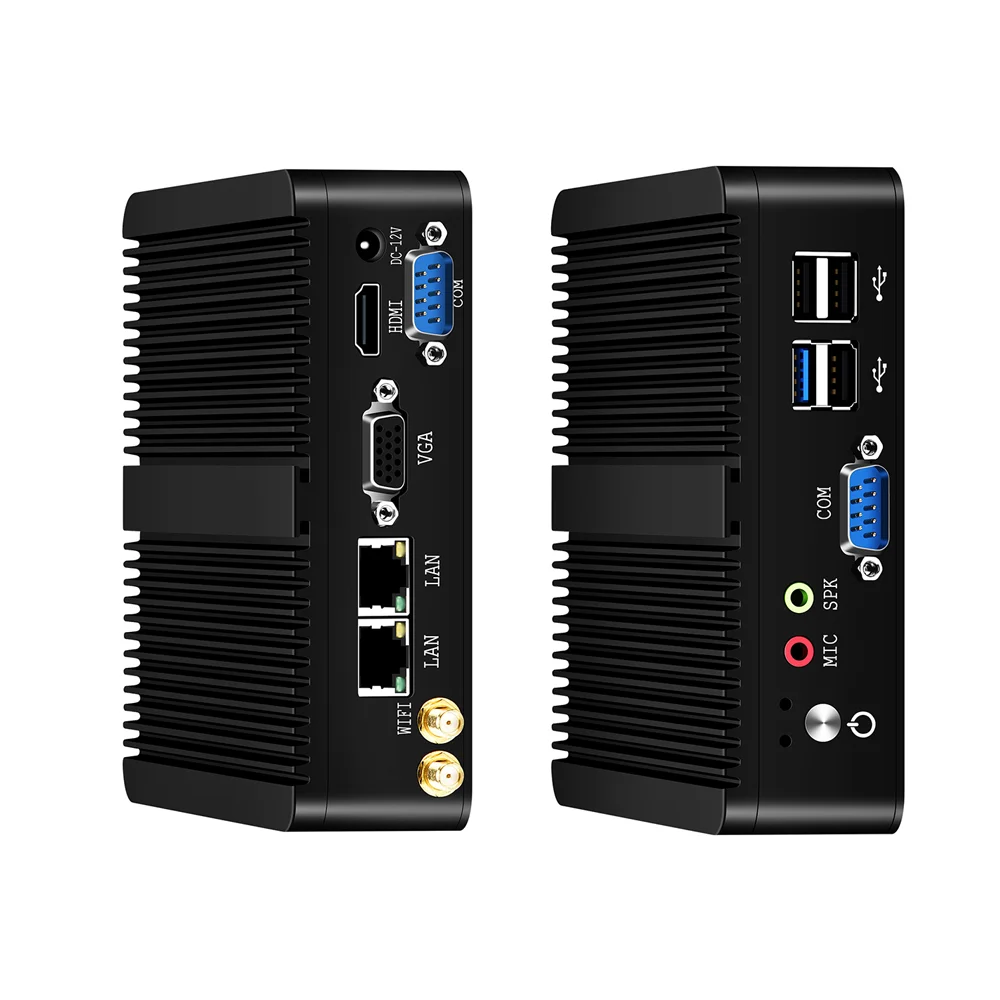 Скидка XCY безвентиляторный мини ПК Intel Celeron j1900 Win Windows 10 7 Linux тонкий клиент Minipc Pfsense Micro 2 Lan порт ТВ настольные компьютеры