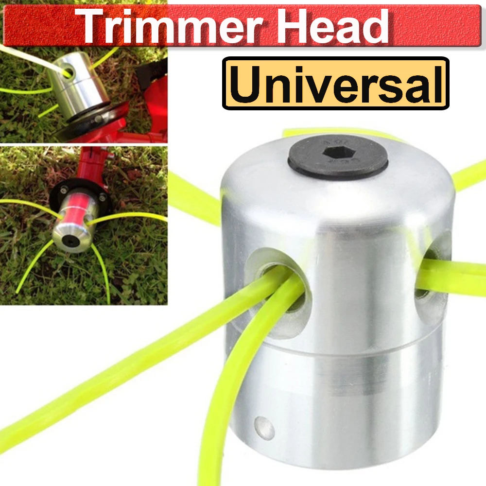 

Universal Grass Cutting Trimmer Head With 4 Lines Universal Gas Petrol Strimmer Tool Brush Cutter Aluminium Lawn Mower Garden