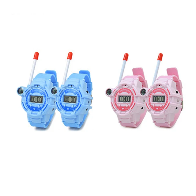 2pcs Watch Wireless Walkie Talkie Long Distance Call with USB Cable Long Distance Call Interactive Kids Toys 2