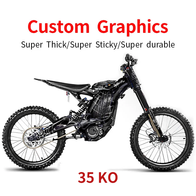 

For SURRON Custom Stickers Light Bee X Electric Off-road Bike Dirtbike Decorative Self-adhesive Moisture-proof Thick SUR-RON