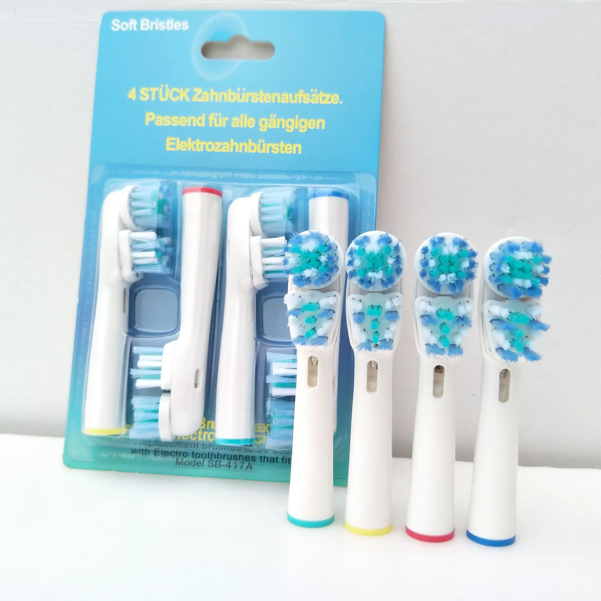 

High Rounded Rate SB417 Adaptation Braun Oral B Electric Toothbrush Head Factory Direct Purchase Full 3 Pieces Fast Sampling