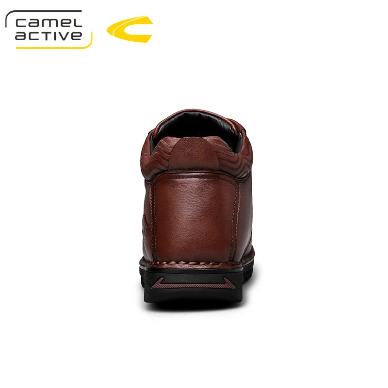 Camel Active/новые уличные мужские зимние ботинки; теплые ботинки из натуральной кожи и шерсти; прогулочная обувь; зимние ботинки; ботильоны в байкерском стиле