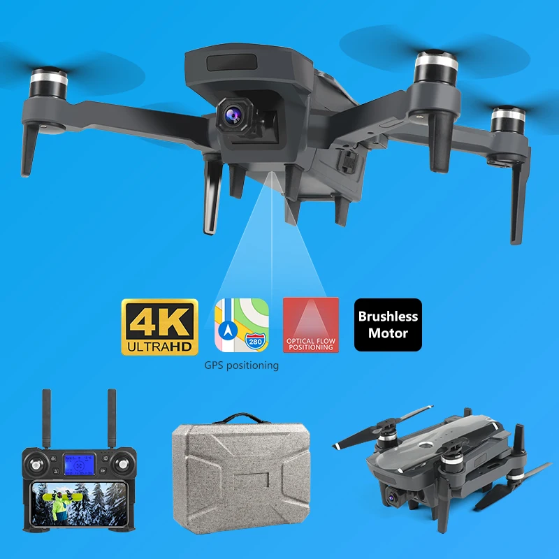XKJ New Drone K20 Brushless Motor 5G GPS Drone With 4K HD Dual Camera Professional Foldable Quadcopter 1800M RC Distance Toy XKJ New Drone K20 Brushless Motor 5G GPS Drone With 4K HD Dual Camera Professional Foldable Quadcopter 1800M RC Distance Toy