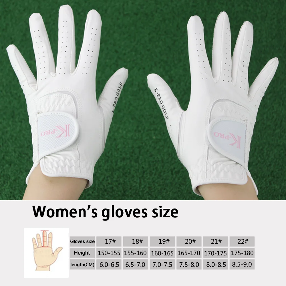 Women's Microfiber Soft Fit Golf Gloves - Durable, Anti-Skid & Breathable