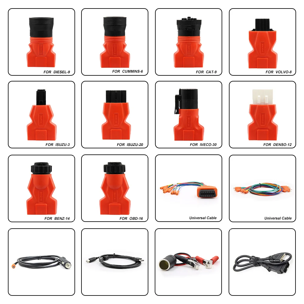 Xtuner Vpecker T1 v8.5 дизельный тяжелый грузовик OBD OBD2 Диагностический Инструмент wifi автоматический сканер для подушки безопасности/DPF/ABS для Volvo/Scania