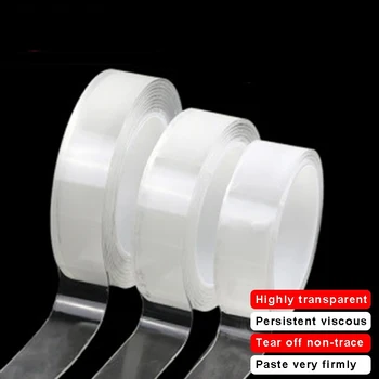 

2M Nano Magic Tape Double Sided Tape Transparent No Trace Acrylic Reuse Waterproof Adhesive Tape Cleanable Magic-Tape Cleanable