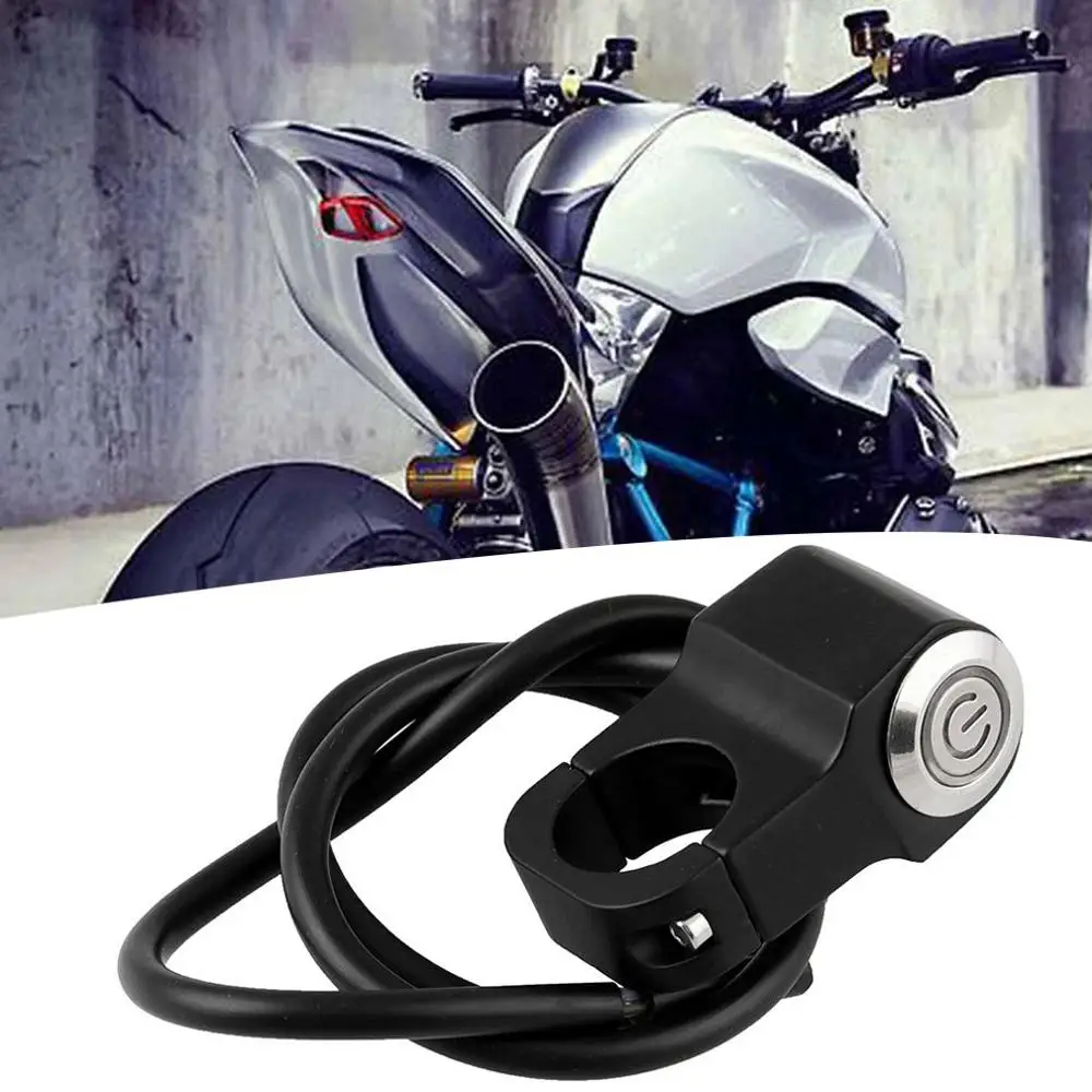

Motorcycle Switch 7/8 "22Mm Handle Brake Light Red Light Self-Locking Switch Modification Accessories