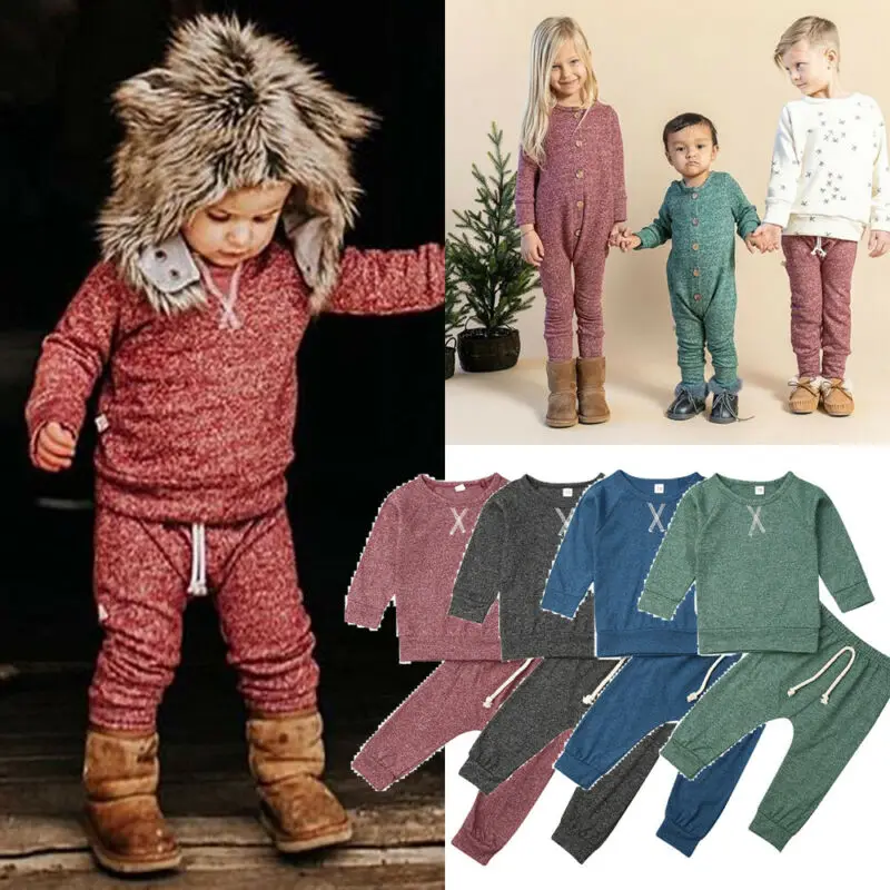 CANIS/Осенняя Одежда для новорожденных мальчиков и девочек Удобные однотонные топы