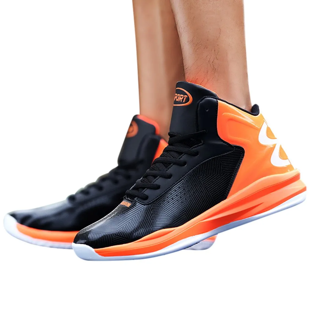 Man High-top Jordan Basketball Shoes Men's Cushioning Light Basketball Sneakers Anti-skid Breathable Outdoor Sports Shoes#g4