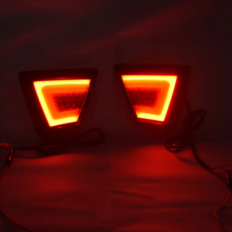 LED Rear Bumper Light Reflector Fog Lamp Brake Light Turning Signal Light for Honda Fit Jazz