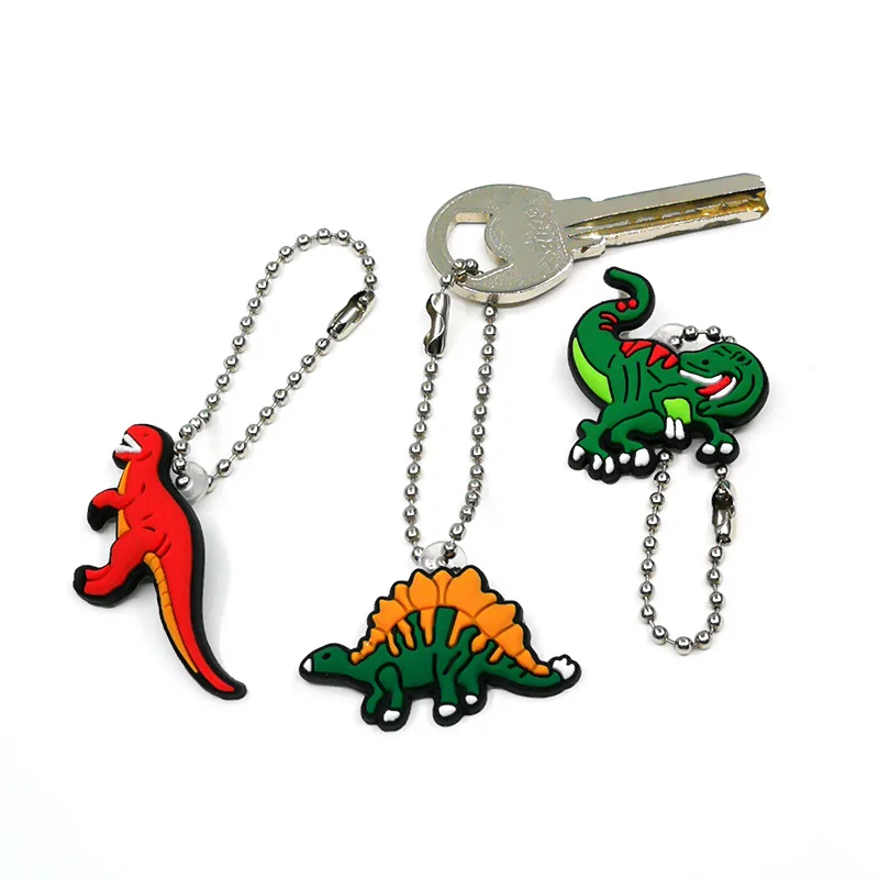 Dinosaur Pvc Key Tag Bird Key chain Key Ring Kids Women Love Nice Gift Trinket 