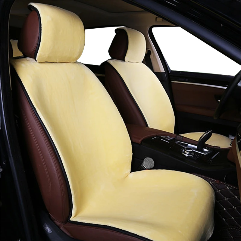 Excellent Artificial Fur Covers On The Car Seat For Automobiles Seat