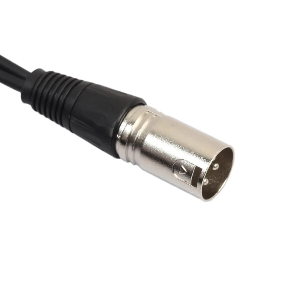 XLR 3 контактный сплиттер Y адаптер штекер на 2 гнезда кабель DMX для микрофона JR