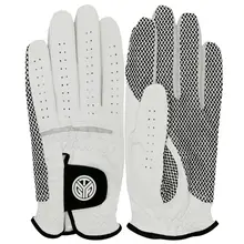 1Pc Mens Faux Leather Golf Glove Left Right Hand Anti-Slip Grainy Grip Flexible Breathable Wear Resistant Mittens 22-27
