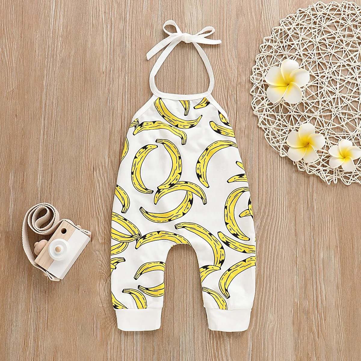 

New Products Summer Infants Baby Banana Camisole Pure Cotton Jumpsuit