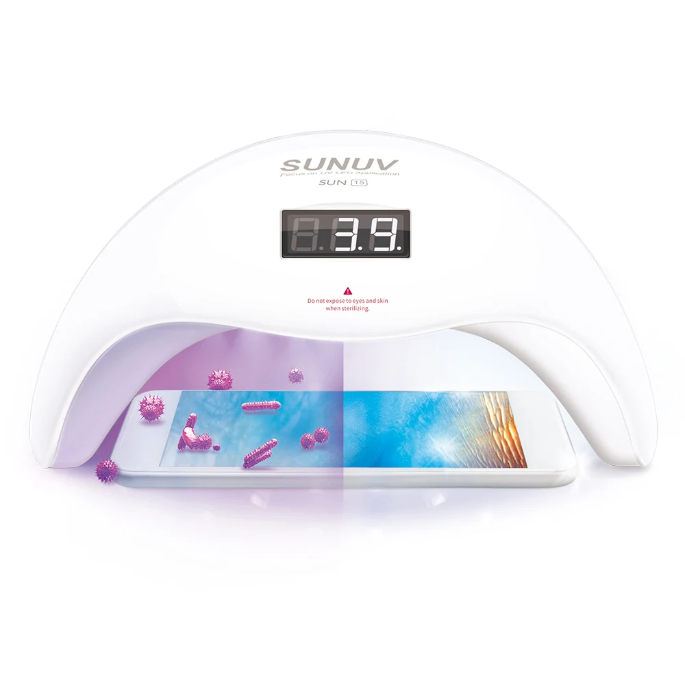 SUNUV SUN15 UV LED Lamp for manicure apparatus Sterilizer&Nail Dryer 2 in 1 manicure Gel Nail Lamp Drying Lamp For Gel Varnish (2)