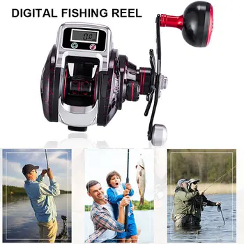 

New Spin Fishing Reel Fish Wheel Digital Display Metal Smooth Bearing Accessories Parts LMH66