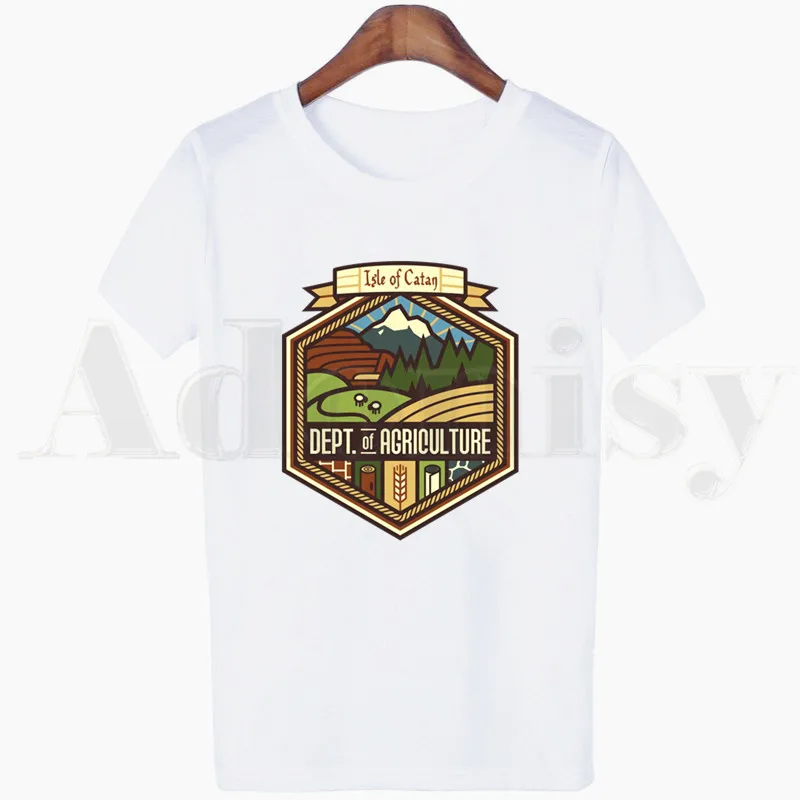 

Catan Classic Settlements Settlers Of Catan T Shirts Women's T-shirt Short Sleeve Female Tops Tees Harajuku Vogue Vintage