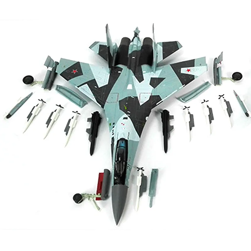 1:72 Su35 fighter model high simulation alloy SU35 aircraft model military model gift ornament collection