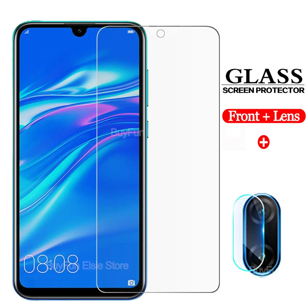 Защитное стекло 2 в 1 для Huawei Honor 10 Lite 10i play 8a 8x8s защита экрана объектив камеры Y5 Y6 Y7