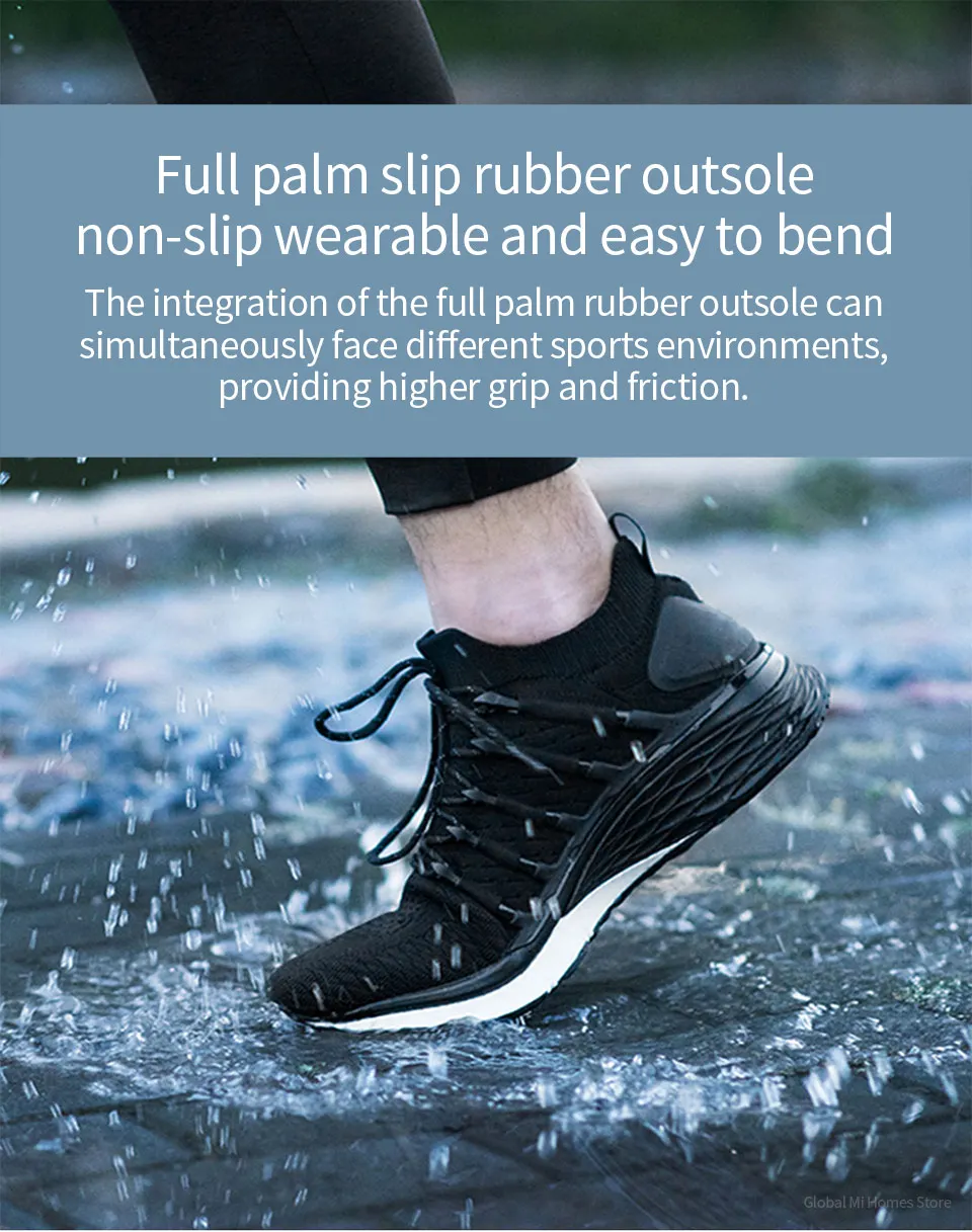 Xiaomi Mijia спортивная обувь 3 кроссовки Для мужчин сетка пропускающего воздух, Портативный Для мужчин подошва, устойчив к атмосферным воздействиям и износостойкая Обувь для отдыха