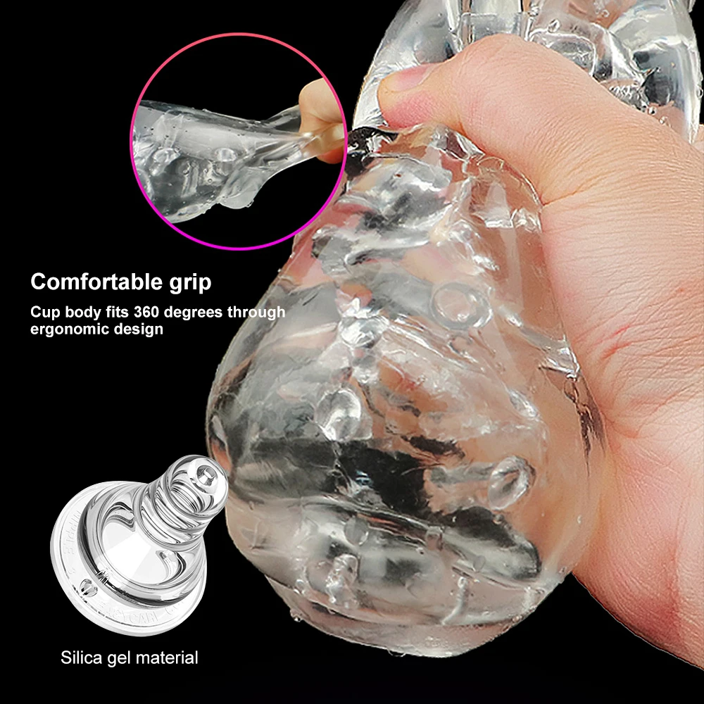 Powerful Sucker Vibrator Blowjob Masturbation Cup Male Masturbator Electric Vagina Pussy Oral Sex Machine Adult Sex Toys For Men